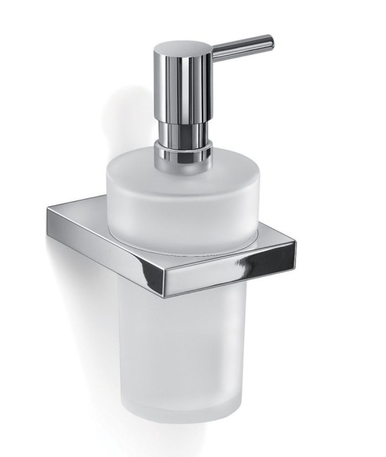 Gedy Lanzarote, настенный стеклянный дозатор, цвет хром