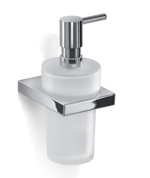 Gedy Lanzarote, настенный стеклянный дозатор, цвет хром
