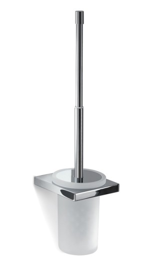 Gedy Lanzarote, настенный стеклянный ёрш, цвет хром