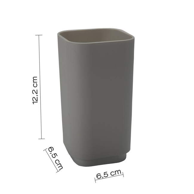 Gedy Seventy, настольный стакан, цвет серый (без упаковки)