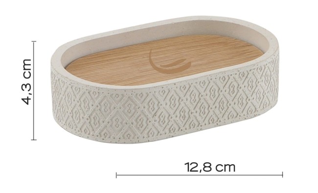 Gedy Afrodita, настольная мыльница, цвет серый