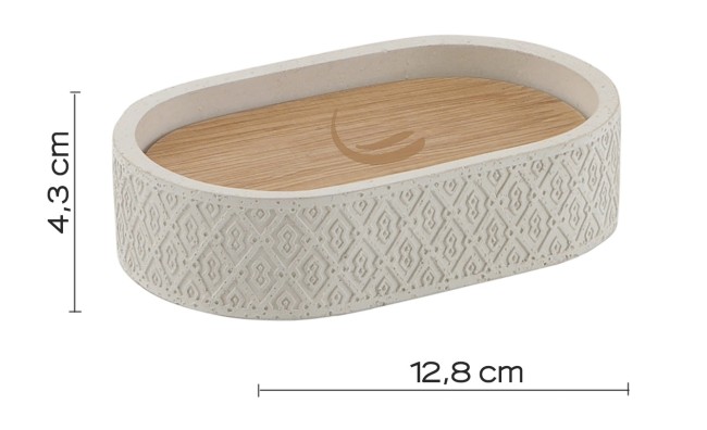 Gedy Afrodita, настольная мыльница, цвет серый