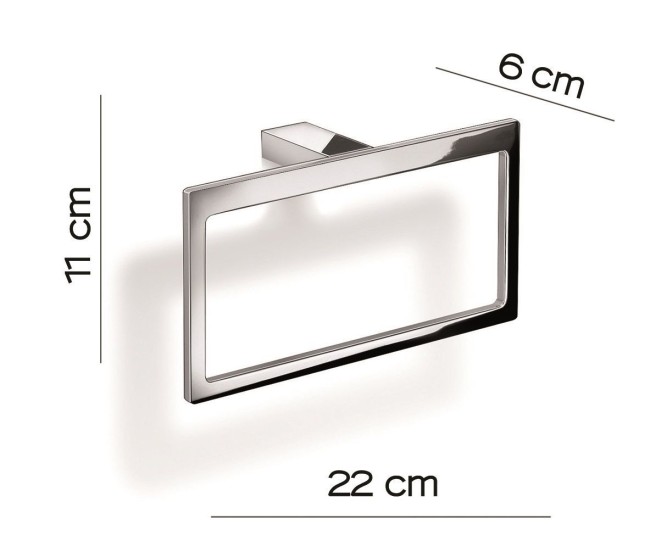 Gedy Lanzarote, полотенцедержатель - кольцо, цвет хром