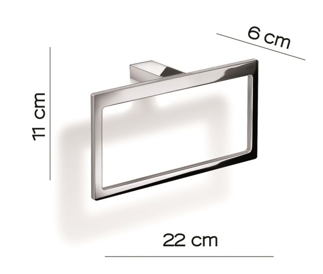 Gedy Lanzarote, полотенцедержатель - кольцо, цвет хром