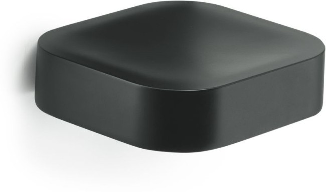 Gedy Outline, настенная металлическая мыльница, цвет черный матовый