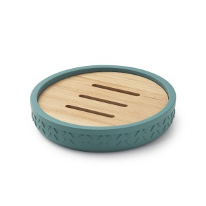 Gedy Thea, настольная мыльница, цвет зеленый/бамбук