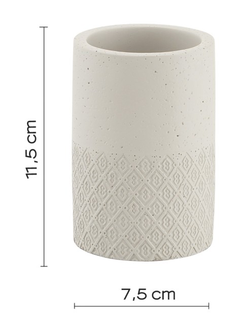 Gedy Afrodita, настольный стакан, цвет серый