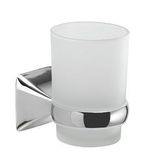 Gedy Cervino, настенный стеклянный стакан, цвет хром