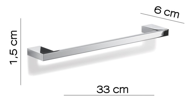 Gedy Lanzarote, полотенцедержатель, длина 33 см, цвет хром
