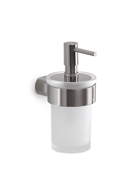 Gedy Pirenei, настенный стеклянный дозатор с пластиковой помпой, цвет хром зачищенный