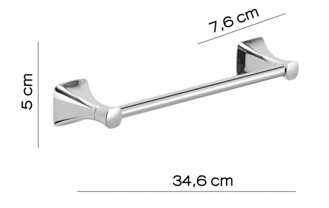 Gedy Cervino, полотенцедержатель 34.6 см, цвет хром