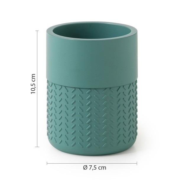 Gedy Thea, настольный стакан, цвет зеленый