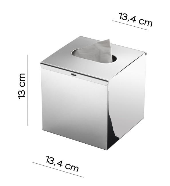 Gedy, емкость для бумажных салфеток, цвет хром