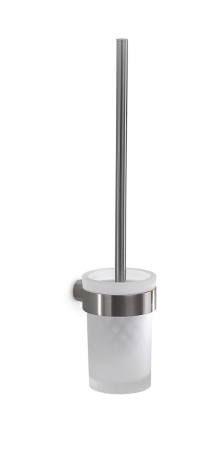 Gedy Pirenei, настенный стеклянный ёрш, цвет хром зачищенный