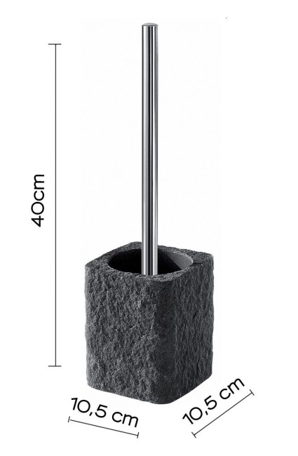 Gedy Aries, напольный ерш, цвет хром - антрацит