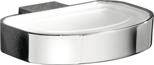 Gedy G-Kent, настенная стеклянная мыльница, цвет хром