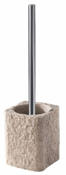 Gedy Aries, напольный ерш, цвет хром - бежевый