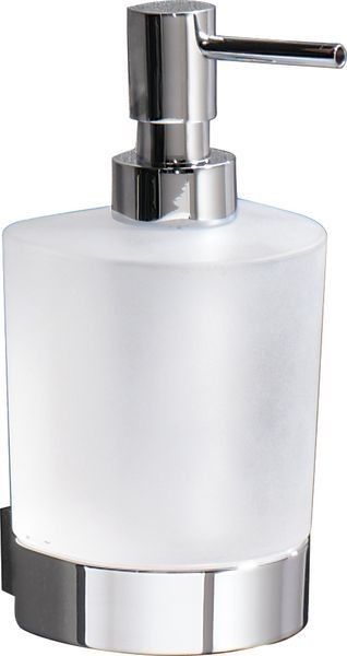 Gedy G-Kent, настенный стеклянный дозатор с металлической помпой, цвет хром