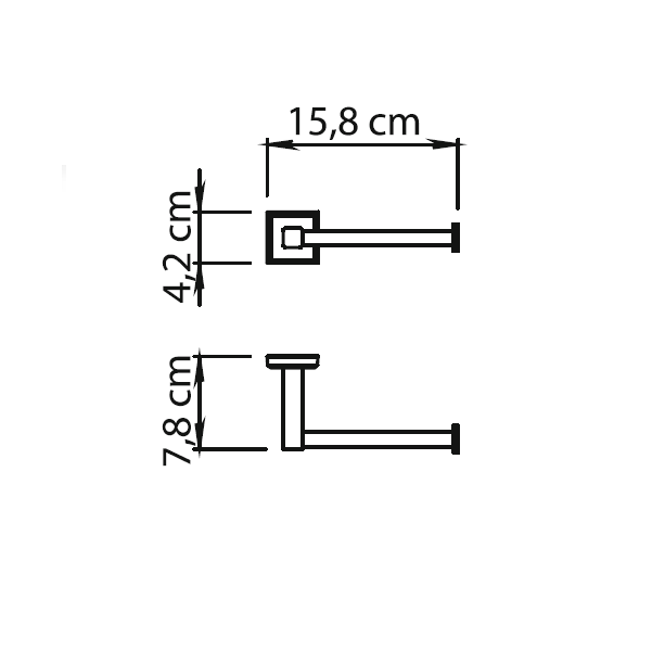 Gedy Colorado, бумагодержатель, цвет хром