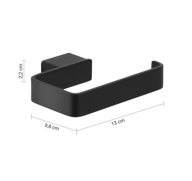 Gedy Lounge, бумагодержатель, цвет черный матовый