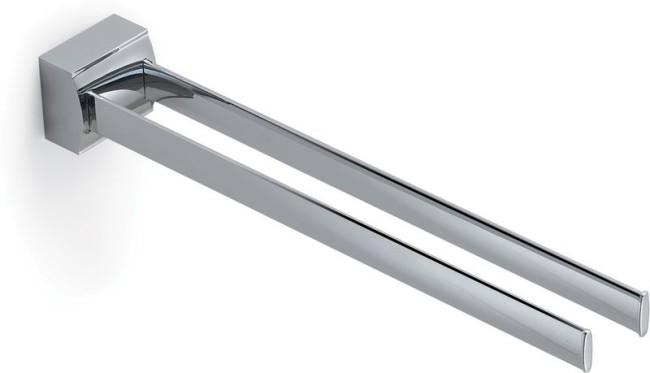 Gedy G-Kent, полотенцедержатель двойной (не поворотный), длина 35 см, цвет хром