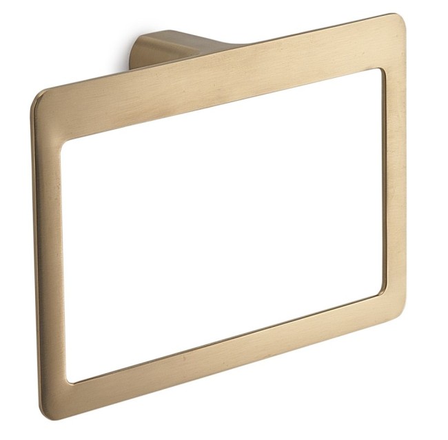 Gedy Pirenei, полотенцедержатель - кольцо, цвет матовое золото (PVD)