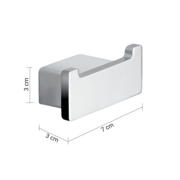 Gedy Lounge, крючок двойной, цвет хром