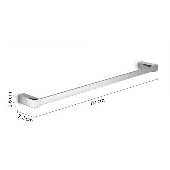 Gedy Spluga, полотенцедержатель, длина 60 см, цвет хром