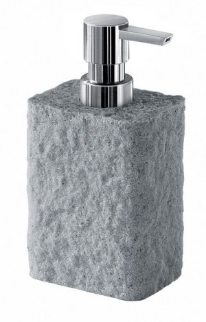 Gedy Aries, настольный дозатор с пластиковой помпой, цвет хром - серый