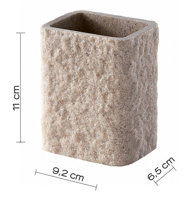 Gedy Aries, настольный стакан, цвет бежевый