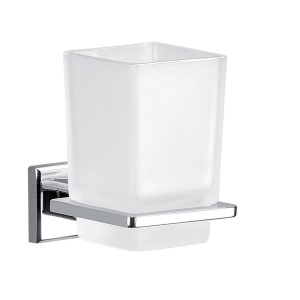 Gedy Colorado, настенный стеклянный стакан, цвет хром