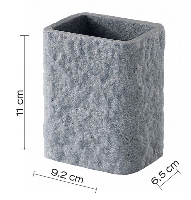 Gedy Aries, настольный стакан, цвет серый