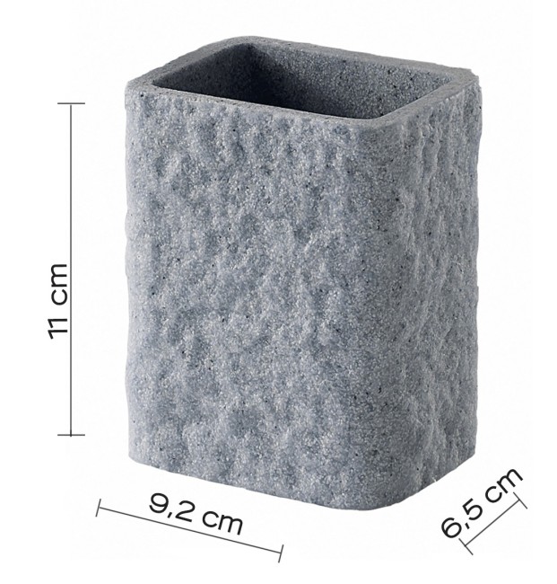 Gedy Aries, настольный стакан, цвет серый