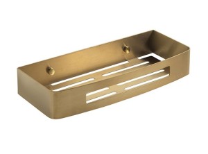 Gedy, решётка прямоугольная 1-уровневая (30х12,8х4,5), цвет матовое золото