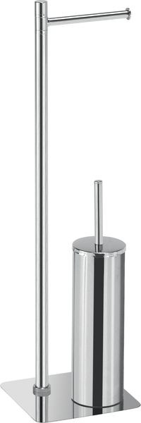 Gedy Artu, стойка: бумагодержатель/металлический ёрш, цвет хром