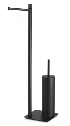 Gedy Artu, стойка: бумагодержатель/металлический ёрш, цвет черный матовый