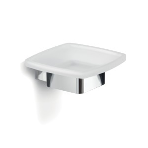 Gedy Lounge, настенная стеклянная мыльница, цвет хром