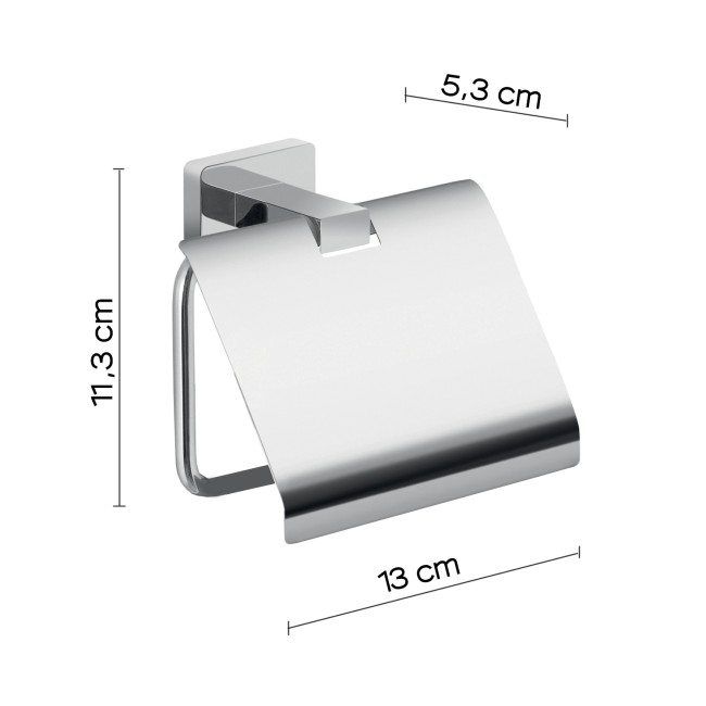 Gedy Atena, бумагодержатель с крышкой, цвет хром