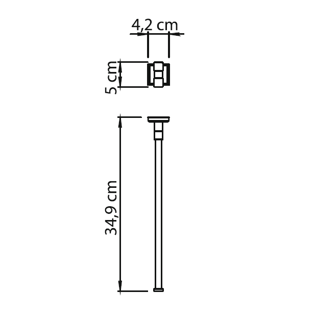 Gedy Colorado, полотенцедержатель двойной поворотный, цвет хром