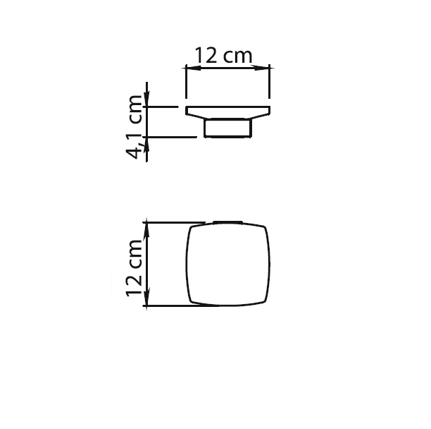 Gedy Lounge, настенная стеклянная мыльница, цвет черный матовый