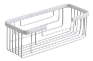 Gedy, решётка прямоугольная 1-уровневая (25,2х10,2хh8,6), цвет белый