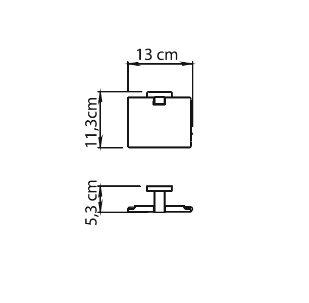 Gedy Atena, бумагодержатель с крышкой, цвет черный матовый