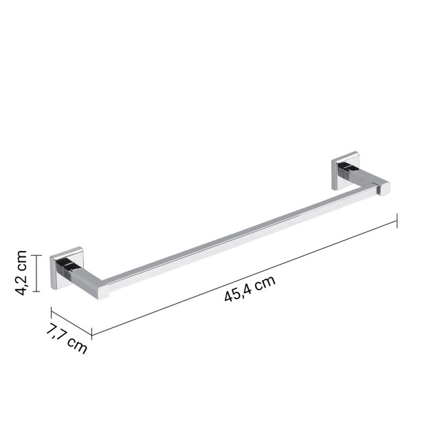 Gedy Colorado, полотенцедержатель, длина 45 см, цвет хром