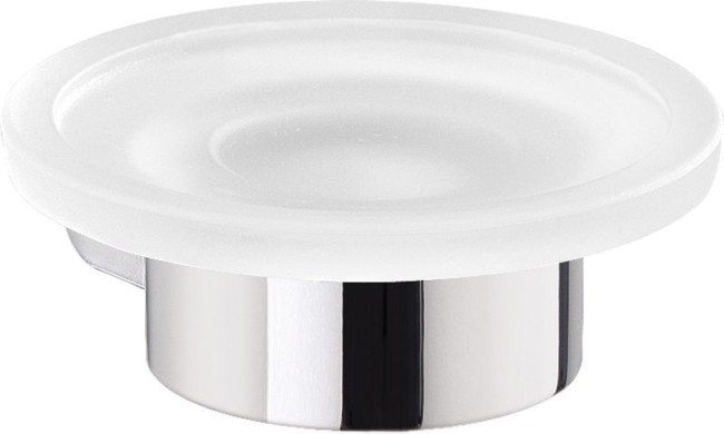 Gedy Pirenei настенная стеклянная мыльница, цвет хром