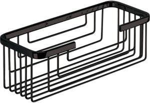 Gedy, решётка прямоугольная 1-уровневая (25,2х10,2хh8,6), цвет черный матовый