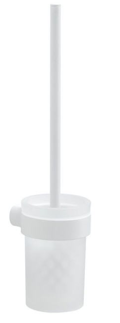 Gedy Pirenei настенный стеклянный ерш, цвет белый матовый