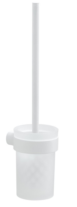 Gedy Pirenei настенный стеклянный ерш, цвет белый матовый