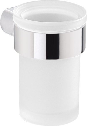 Gedy Pirenei настенный стеклянный стакан, цвет хром