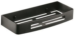 Gedy, решётка прямоугольная 1-уровневая (30х12,8х4,5), цвет черный матовый