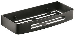 Gedy, решётка прямоугольная 1-уровневая (30х12,8х4,5), цвет черный матовый